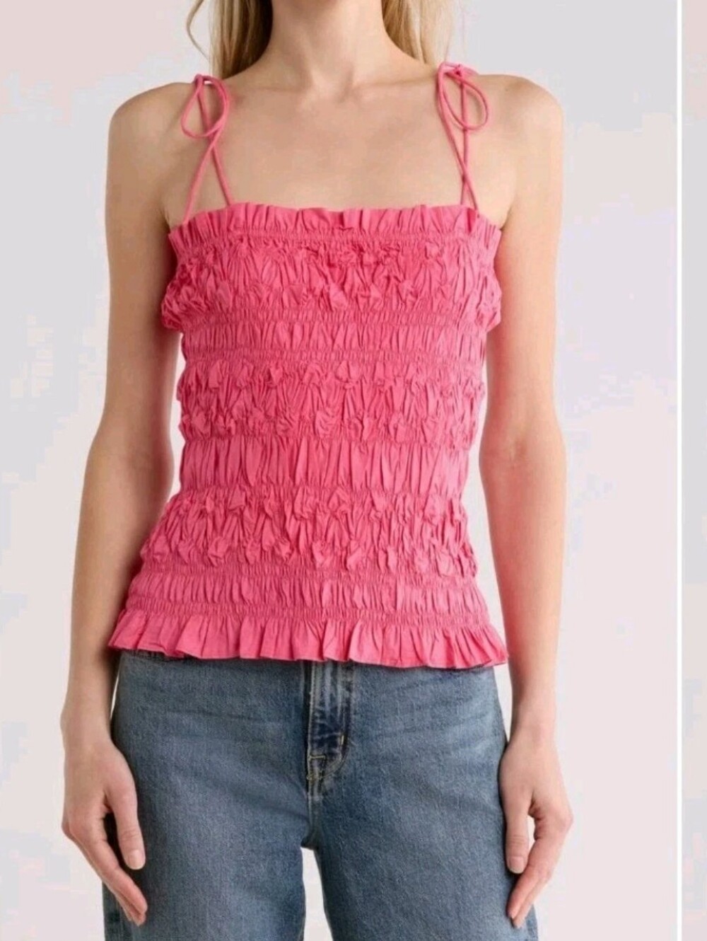 Ulla Johnson Ayan Hot Pink Sleeveless Top Msrp $250